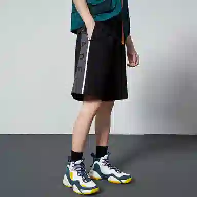 李宁 韦德系列 宽松针织运动短裤 男款 新标准黑