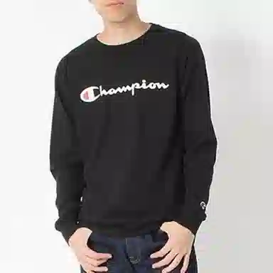 Champion Jsy LS Tee Black