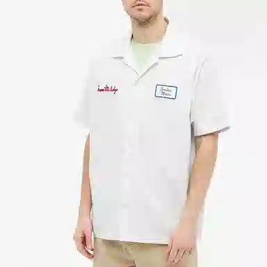 Jordan x Union Embroidered Logo Cuban Collar Shirt