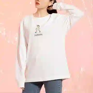 New Balance x zero per zero Printed Crewneck Sweatshirt White