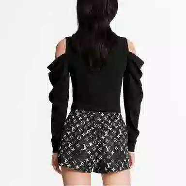 Louis Vuitton LV Logo Shorts Black