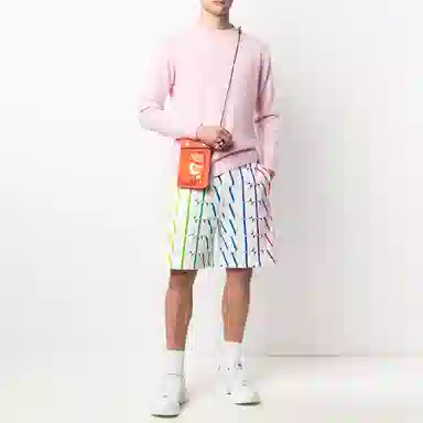 Valentino SS21 Vltn Times Bermuda Shorts White