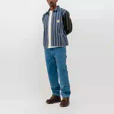 Stussy Mixed Stripe Zip Shirt