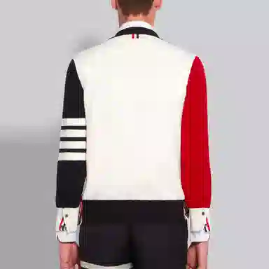 Thom Browne 4-Bar V-Neck Cardigan