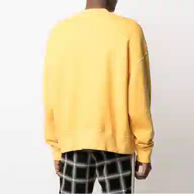 Palm Angels SS21 Logo Crewneck Yellow