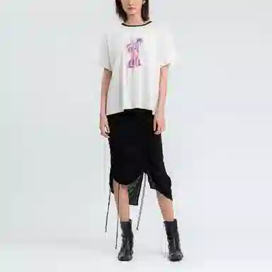 WE11DONE Monster Ink Monster Tee White