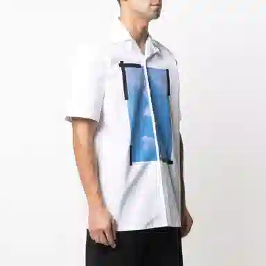 OFF-WHITE SS21 Logo Short Sleeve Shirt White