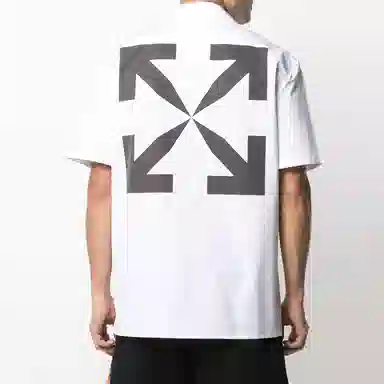 OFF-WHITE SS21 Logo Short Sleeve Shirt White