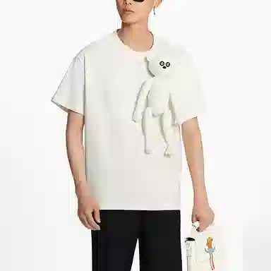 Louis Vuitton Doll Keychain T-Shirt White