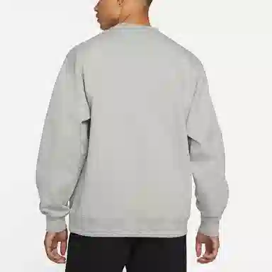 Stussy x Nike Embroidered Logo Crewneck Sweatshirt Grey