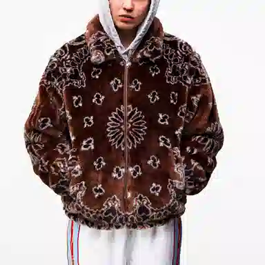 Supreme SS21 Week 1 Bandana Faux Fur Bomber Jacket