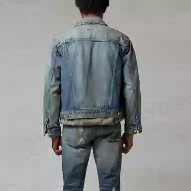 Fear of God Essentials FW20 Light Denim Trucker Jacket