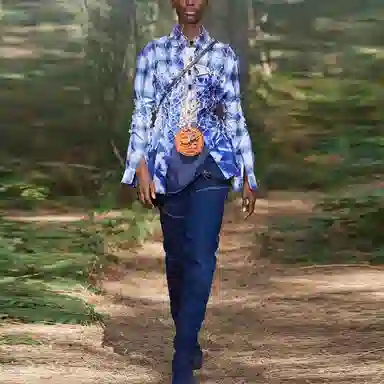 Burberry Ocean Sketch Print T-Shirt