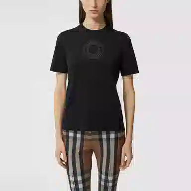 Burberry Cotton Logo T-Shirt Black