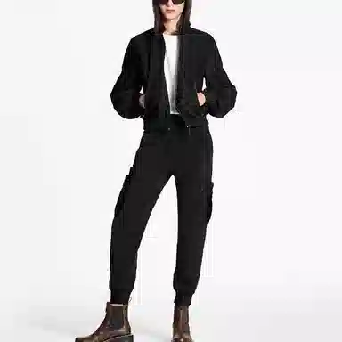 Louis Vuitton SS21 Embossed Zip Jacket Black