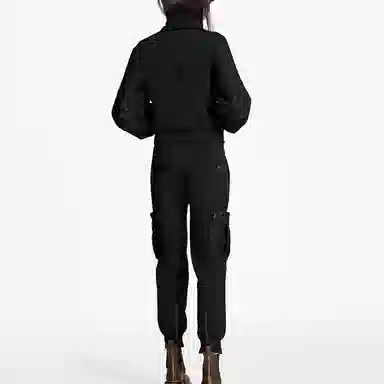 Louis Vuitton SS21 Embossed Zip Jacket Black