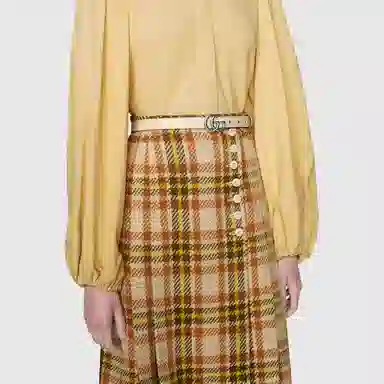 Gucci Belt White 2cm