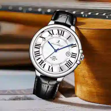 梦特娇 法国巴黎轻奢品牌 男款腕表经典商务简约 手表 金表 学生 爸爸父亲 职场人员 礼袋礼盒装 石英机芯 精钢表带 男女同款 金色表盘