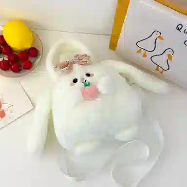 梦童话 可爱卡通毛茸茸小包包 萌宠手机包 玩偶周边