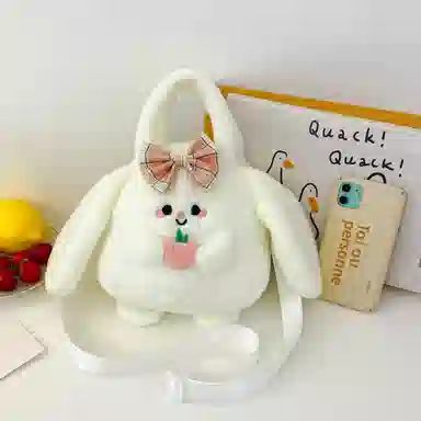 梦童话 可爱卡通毛茸茸小包包 萌宠手机包 玩偶周边