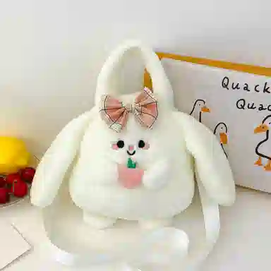 梦童话 可爱卡通毛茸茸小包包 萌宠手机包 玩偶周边