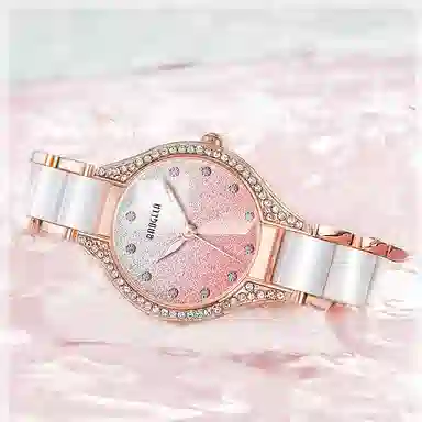BAOGELA Pink Dial Watch