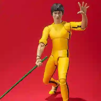 BANDAI Bruce Lee Yellow Tracksuit Action Figure