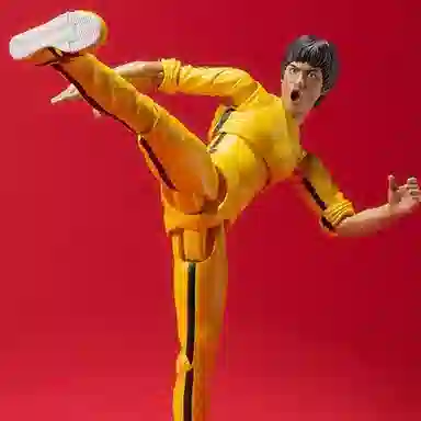 BANDAI Bruce Lee Yellow Tracksuit Action Figure