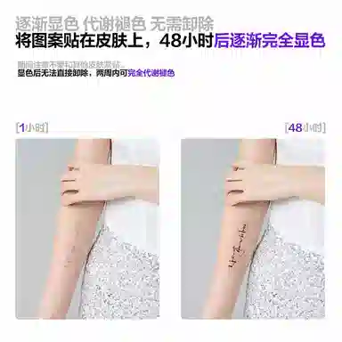 青山七海  我只是想让你开心草本纹身贴 持久防水防汗不反光