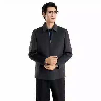 恒源祥 商务翻领休闲夹克外套 男款