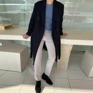 SHANTREE Long Sleeve Coat