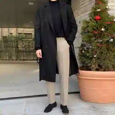 SHANTREE Long Sleeve Coat