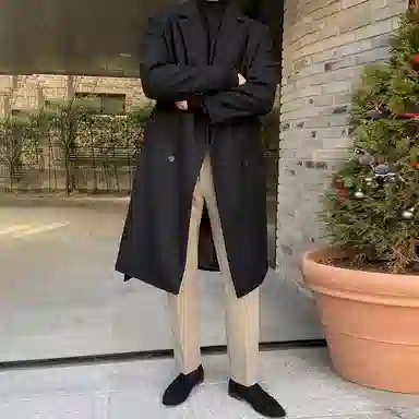 SHANTREE Long Sleeve Coat