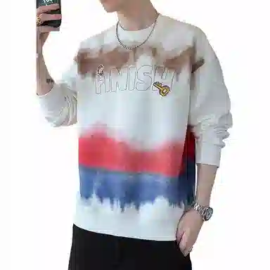 极限涡轮 美式字母厚款通勤百搭时尚卫衣 男女同款