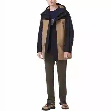 Lacoste Hooded Down Jacket Khaki