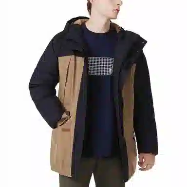 Lacoste Hooded Down Jacket Khaki