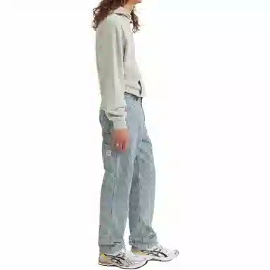 Levis Striped Loose Straight Jeans