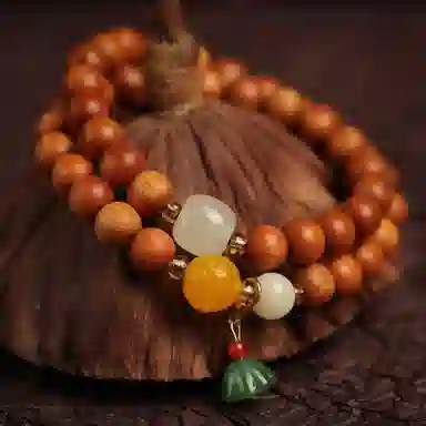 書卓 国风新中式 简约典雅 精品手工双圈原创设计吉祥如意#好运 崖柏 手串 男女同款情侣款