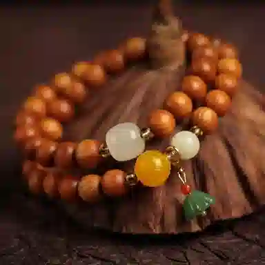 書卓 国风新中式 简约典雅 精品手工双圈原创设计吉祥如意#好运 崖柏 手串 男女同款情侣款