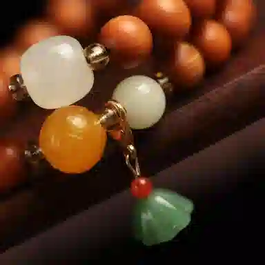 書卓 国风新中式 简约典雅 精品手工双圈原创设计吉祥如意#好运 崖柏 手串 男女同款情侣款