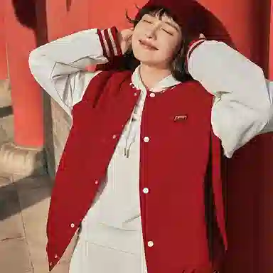 Skechers 2025 New Year Snake Series Red Bomber Jacket