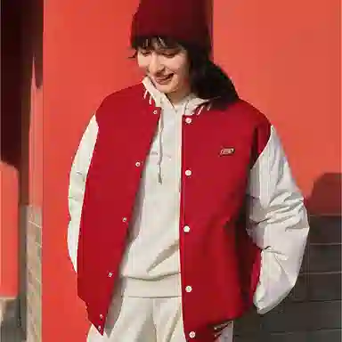 Skechers 2025 New Year Snake Series Red Bomber Jacket