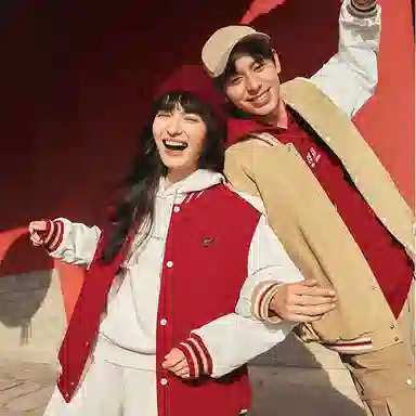 Skechers 2025 New Year Snake Series Red Bomber Jacket