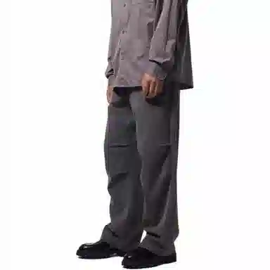 H&M SS25 Loose Fit Casual Pants Dark Grey