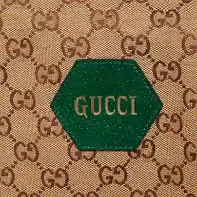 Gucci Logo Print Jacket Brown