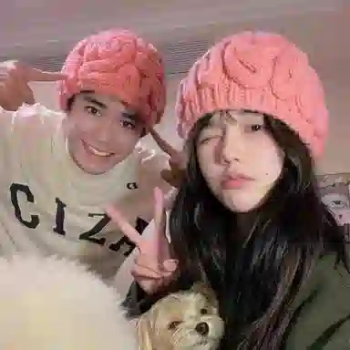 VIVIWELL Brain Hat Pink