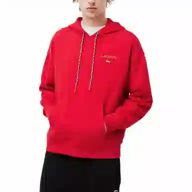 Lacoste SS25 Hoodie Red
