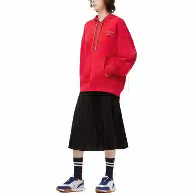 Lacoste SS25 Hoodie Red