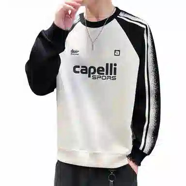 极限涡轮 美式学院风基础字母印花潮流时尚长袖圆领厚款舒适保暖通勤个性百搭打底卫衣 男女同款