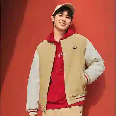 Skechers 2025 New Year Series Bomber Jacket Beige